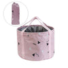 14L Collapsible Foot Soaking Bath Basin Bag with Handles for Kids, Portable Pedicure Feet Spa Bucket Tub for Travel Camping - Pink
