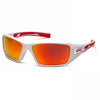 Pyramex Velar Safety Glasses, White-Red Frame/Sky Red Mirror Lens - White/Red Frame / Sky Red Mirror Lens