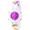 3D Cartoon Waterproof Kids Watches with Alarm - Best Toys Gifts for Girls Age 3-10 - White