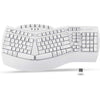 Perixx PERIBOARD-512B Wired Ergonomic Keyboard - Split Keyboard, Wrist Rest, Natural Typing - Wired USB Connectivity - US English - Black - White