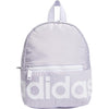 adidas Linear Mini Backpack Small Travel Bag Discontinued, Purple Tint/White, OSFA - Purple Tint/White