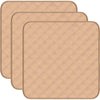 RIQINXIN Washable Incontinence Chair Pads 3pcs Waterproof Seat Protector Pads for Wheelchair Armchair Adults21x22in (Beige) - Beige