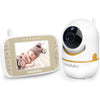 HelloBaby Baby Monitor with Remote Pan-Tilt-Zoom Camera and 3.2'' LCD Screen, Infrared Night Vision (Black) - Gold