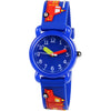 Venhoo Kids Watches 3D Cute Cartoon Waterproof Silicone Children Toddler Wrist Watches Time Teacher Gifts for 3-10 Ages Boys Little Child-Universe… - Blue Truck