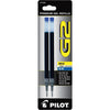 Pilot, G2 Gel Ink Refills, Extra Fine Point 0.5 mm, Black, Pack of 2 - Blue