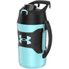 Under Armour Half Gallon Water Bottle Insulated, 64oz Insulated Water Bottle with Handle, Fence Hook, Leak Resistant, for Baseball, Football & More, Academy/Black - Breeze Blue/Black