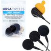 URSA Soft Circles: Reusable Soft Covers That Provide a Shield Against the Wind and Camouflage for Lavalier Mics. (15x Soft Circles + 30x Stickies, MultiPack) - Black
