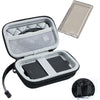 Soft Clear TPU Protective Shell Skin Case Cover for Sony Walkman NW-A300 Series NW-A306 NW-A307 (Clear case and Glass) - Storage box and Clear black case