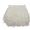 KOLIGHT Pack of 2 Yards Natural Dyed Ostrich Feathers Trim Fringe 4~5inch for DIY Dress Sewing Crafts Costumes Decoration (Lavender) - White