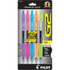 Pilot G2 Premium Gel Roller Pens, Fine Point 0.7 mm, Blue Ink Pens Fine Point, Pack of 5 - Ideal for School, Journaling, and Office Writing - Assorted Fashion