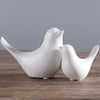 FANTESTICRYAN Small Birds Statues Gold Home Decor Modern Style Figurine Decorative Ornaments for Living Room, Bedroom, Office Desktop, Cabinets - White