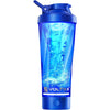 VOLTRX Premium Electric Protein Shaker Bottle, Made with Tritan - BPA Free - 24 oz Vortex Portable Mixer Cup/USB Rechargeable Shaker Cups for Protein Shakes - Blue