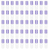 Mydio 50 Pack 1.2ML Clear Mini Lip Gloss Tube Empty Lip Balm Containers With Black Lid for Lipstick (clear) - Purple