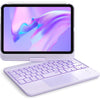 GreenLaw Keyboard Case for iPad mini 7 A17 Pro(2024) & Mini 6 (2021) 8.3", 360° Rotate Case for iPad mini 7th/6th Generation, Touchpad Keyboard with 7 Color Backlit, Type-C Rechargeable, Black - Purple