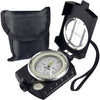 AOFAR Military Compass,AF-4580 Lensatic Sighting, Waterproof and Shakeproof with Map Measurer Distance Calculator, Pouch for Camping, Hiking - Black