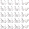 Craftdady 200pcs Cup Chain Connector End Tips with Loop 3x3mm for Iced Out Rhinestone Chain Jewelry Making - Silver, 3x3mm
