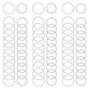 Nydotd 180 Pieces Hair Rings, Braid Rings, Loop Clips, and Hoops - 3 Colors, 2 Sizes, Women's Fashion Hip-Hop DIY Hair Clip Accessories for Dreadlocks - Silver