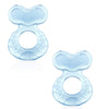 Nuby Silicone Teethe-EEZ Teether with Bristles (Blue-2 Count) - Blue-2 Count