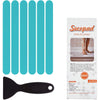 Anti Slip Shower Stickers 24 PCS Safety Bathtub Strips Adhesive Decals with Premium Scraper for Bath Tub Shower Stairs Ladders Boats - Blue