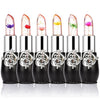 firstfly Pack of 6 Crystal Flower Jelly Lipstick, Long Lasting Nutritious Lip Balm Lips Moisturizer Magic Temperature Color Change Lip Gloss (Pink) - Black