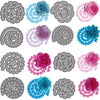 8Pcs 3D Flowers Spiral Metal Cutting Dies for Card Making DIY Scrapbooking Embossing Stencil Die Cuts Punch Template Mould Arts Crafts Metal Cutting Dies for Paper Crafting Handmade Crafts - 8PCS