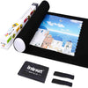 Lavievert Jigsaw Puzzle Roll Mat Puzzle Storage Saver Black Felt Mat, Long Box Package, No Folded Creases, Jigroll Up to 1,500 Pieces - Comes with A Drawstring Opening Design Bag - Black With a Storage Bag
