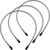 3 Pack Unisex Hair Band Metal Headband Black Head Band Spring Wavy Nonslip Men Women Sports Fashion Headwear (Small Spring) - Small Spring