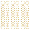 Nydotd 180 Pieces Hair Rings, Braid Rings, Loop Clips, and Hoops - 3 Colors, 2 Sizes, Women's Fashion Hip-Hop DIY Hair Clip Accessories for Dreadlocks - Gold