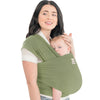 KeaBabies Baby Wrap Carrier - All in 1 Original Baby Carrier Newborn to Toddler Sling, Easy to Wear, Hands Free Bonding, Lightweight, Breathable Infant Wraps (Classic Gray) - Dusty Olive