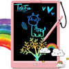TEKFUN LCD Writing Tablet Doodle Board, 10inch Colorful Drawing Pad for Kids, Mess Free Coloring for Toddlers, Toys Gifts for 3 4 5 6 7 8 Year Old Girls Boys (Pink) - Pink