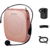 ZOWEETEK Voice Amplifier Microphone Headset for Teachers, Original Personal Voice Amplifier, Work of 12 hrs, Portable Speaker for Classroom, Speech, Tour Guide,Support MP3 Format Audio,Power Amplifier - Rose gold