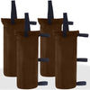 ABCCANOPY Canopy Weights Set of 4-120LBS Sand Bags for Pop up Tent, Weight Bags for Outdoor Gazebo, Trampoline, Pergola, Blue (Without Sand) - Brown