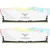 TEAMGROUP T-Force Delta RGB DDR4 32GB (2x16GB) 3600MHz (PC4-28800) CL18 Desktop Gaming Memory Module Ram TF3D432G3600HC18JDC01 - Black - White