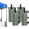 ABCCANOPY Canopy Weights Set of 4-120LBS Sand Bags for Pop up Tent, Weight Bags for Outdoor Gazebo, Trampoline, Pergola, Blue (Without Sand) - Gray