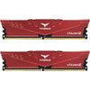 TEAMGROUP T-Force Vulcan Z DDR4 16GB Kit (2x8GB) 3200MHz (PC4-25600) CL16 Desktop Memory Module Ram (Gray) - TLZGD416G3200HC16CDC01 - Red