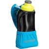 Nathan Running Handheld Water Bottle Adjustable No-Grip Quick Squeeze Lite Hand Strap. 12 oz Insulated Water Bottle. Reflective Hydration - Finish Lime / Blue Me Away