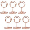 20pcs Mini Place Card Holders, Cute Table Number Holders, Small Size Table Card Holder Tables Number Stands, Wire Photo Picture Menu Clips for Wedding centerpieces, Anniversary Party (Gold) - Rose Gold