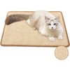 FUKUMARU Cat Scratcher Mat, 23.6 X 15.7 Inch Natural Sisal Cat Scratch Mats, Horizontal Cat Floor Scratching Pad Rug with Sticky Tapes, Protect Couch and Carpets - Beige-23.6 x 15.7 Inch