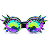 SoJourner Bags Kaleidoscope Glasses - Trippy Psychedelic Rave Goggles - Funky Prism Glasses For Raves - Festival Accessories - Iridescent Rainbow