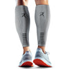 Rymora Calf Compression Sleeves Men Women - Leg Compression Sleeve Footless Socks - Shin Splint Relief Fitness Running - Gray