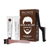 Pacinos Hair & Beard Color Kit (Black) - Hair Color For Men, Eliminates Grays in 5 minutes, Easy to Apply Brush-In Formula, Enhances Appearance of Hair for Moustache & Beard - Dark Brown