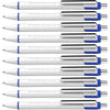 Schneider Slider Xite XB (Extra Broad) Ballpoint Pen, Refillable + Retractable, 1.4 mm, White Barrel w/Blue Accents, Blue Ink, Box of 10 Pens (133203) - Blue