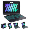 GreenLaw Keyboard Case for iPad mini 7 A17 Pro(2024) & Mini 6 (2021) 8.3", 360° Rotate Case for iPad mini 7th/6th Generation, Touchpad Keyboard with 7 Color Backlit, Type-C Rechargeable, Black - Black