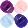 Slick- Silicone Facial Cleansing Brush, 4 Pack, Silicone Face Scrubber Exfoliator - Pink\purple\blue