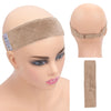 GEX Wig Grip Band with Adjustable Elastic Closure Flexible Velvet No Slip Wig grip Headbands Cap for Wigs(Black) - Beige