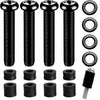 M8 Screws for Samsung TV M8 x 45mm Pitch 1.25mm TV Mounting Bolts Screws with 25mm Long Spacers - Matte Black