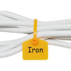 Mr-Label 2-3/4” Nylon Cable Zip Ties Tags Labels Marker – Write on | Self-Locking – with Free Printable Labels - for Wire Marking and Organizing (100, Five Assorted Color) - Yellow
