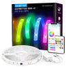 DAYBETTER Led Strip Lights 100 ft Smart with App Remote Control, 5050 RGB for Bedroom, Living Room, Home Decoration, Music Sync Color Changing for Room Party(2 Rolls of 50 ft) - 32.8FT