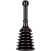 Master Plunger MPS4 Sink & Drain Plunger for Kitchen Sinks, Bathroom Sinks, Showers, and Bathtubs. Small and Strong Design with Large Bellows Commercial & Residential Use, Black - Black