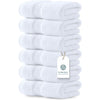 Luxury White Hand Towels - Soft 100% Turkish Cotton | Highly Absorbent Hotel spa Bathroom Towel Collection | 16x30 Inch | Set of 6 - 01: White